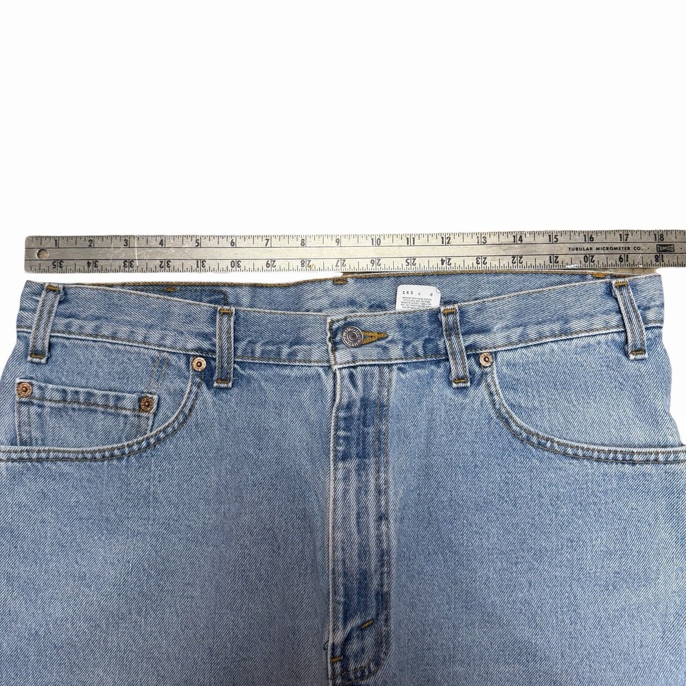 Levi's 505 Men's Jeans Made In Canada Batwings 36x32 Light Wash Straight Leg - Picture 10 of 16